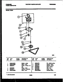 03 - Motor And Drive Parts parts for Frigidaire Compactor TC3DA4 from AppliancePartsPros.com