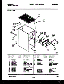 04 - Cabinet Parts parts for Frigidaire Compactor TC3DW4 from AppliancePartsPros.com