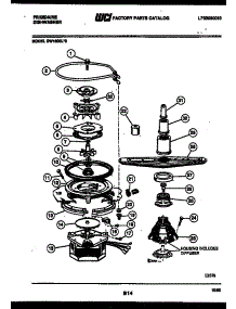 06 - Motor Pump Parts parts for Frigidaire Dishwasher DW1800H3 from AppliancePartsPros.com