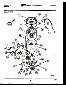 03 - Tub Detail parts for Frigidaire Washer WDSLW0 from AppliancePartsPros.com