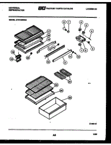 04 - Shelves And Supports parts for Frigidaire Refrigerator GTN140WG4-23 from AppliancePartsPros.com