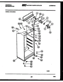 03 - Cabinet Parts parts for Frigidaire Refrigerator GTN140WGJ4 from AppliancePartsPros.com