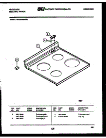04 - Cooktop Parts parts for Frigidaire Range REGS38BNW2 from AppliancePartsPros.com