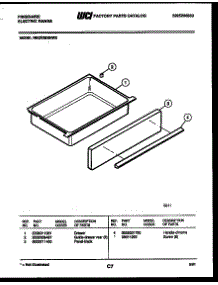 05 - Drawer Parts parts for Frigidaire Range REGS38BNL2 from AppliancePartsPros.com