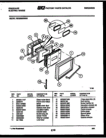 07 - Door Parts parts for Frigidaire Range REGS38BNL2 from AppliancePartsPros.com