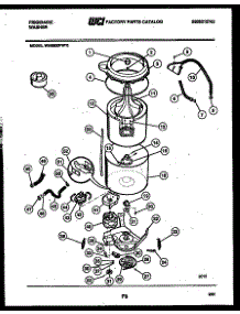 03 - Tub Detail parts for Frigidaire Washer WA8800PW0 from AppliancePartsPros.com