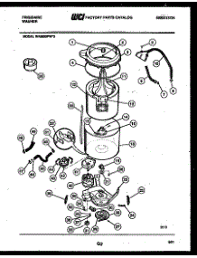 03 - Tub Detail parts for Frigidaire Washer WA8600PW0 from AppliancePartsPros.com