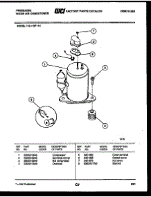 06 - Compressor Parts parts for Frigidaire Air Conditioner FAL119P1A1 from AppliancePartsPros.com