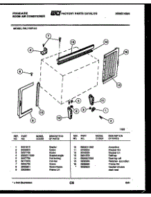 07 - Window Mounting Parts parts for Frigidaire Air Conditioner FAL119P1A1 from AppliancePartsPros.com