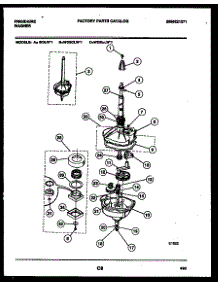 04 - Transmission Parts parts for Frigidaire Washer WDLW1 from AppliancePartsPros.com