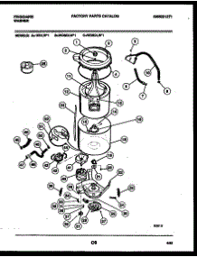03 - Tub Detail parts for Frigidaire Washer WDLL1 from AppliancePartsPros.com