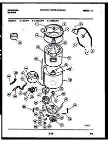 03 - Tub Detail parts for Frigidaire Washer WILW1 from AppliancePartsPros.com