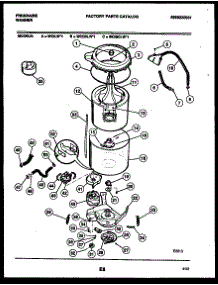 03 - Tub Detail parts for Frigidaire Washer WCDSLL1 from AppliancePartsPros.com