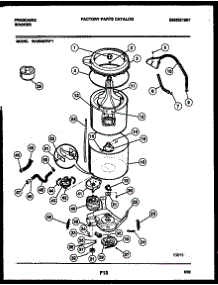 03 - Tub Detail parts for Frigidaire Washer WA5820RW1 from AppliancePartsPros.com