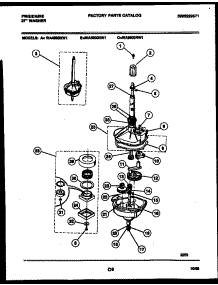 04 - Transmission Parts parts for Frigidaire Washer WA5800RW1 from AppliancePartsPros.com