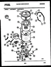 03 - Tub Detail parts for Frigidaire Washer WA7400PW2 from AppliancePartsPros.com