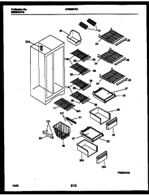 05 - Shelves And Supports parts for Frigidaire Refrigerator MRS22HRAW1 from AppliancePartsPros.com