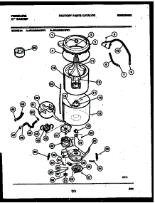 03 - Tub Detail parts for Frigidaire Washer WA4900AWW1 from AppliancePartsPros.com