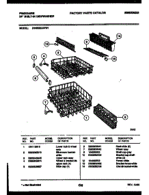 08 - Racks And Trays parts for Frigidaire Dishwasher DW9000AWL1 from AppliancePartsPros.com