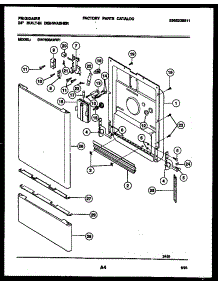 04 - Door Parts parts for Frigidaire Dishwasher DW7600AWL1 from AppliancePartsPros.com