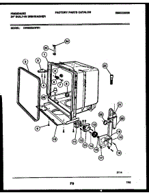 05 - Tub And Frame Parts parts for Frigidaire Dishwasher DW6000AWL1 from AppliancePartsPros.com
