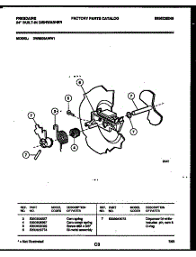 03 - Cam parts for Frigidaire Dishwasher DW8800AWL1 from AppliancePartsPros.com