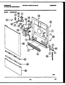 04 - Door Parts parts for Frigidaire Dishwasher DW8800AWL1 from AppliancePartsPros.com