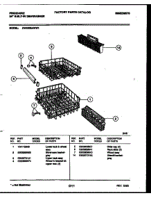 08 - Racks And Trays parts for Frigidaire Dishwasher DW6300AWL1 from AppliancePartsPros.com