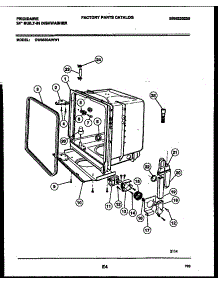 05 - Tub And Frame Parts parts for Frigidaire Dishwasher DW8500AWL1 from AppliancePartsPros.com