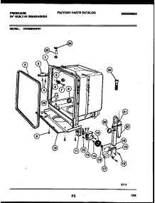05 - Tub And Frame Parts parts for Frigidaire Dishwasher DW6500AWL1 from AppliancePartsPros.com