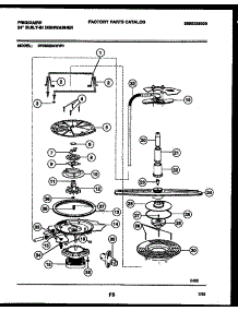 06 - Motor Pump Parts parts for Frigidaire Dishwasher DW6500AWL1 from AppliancePartsPros.com