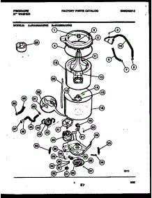 03 - Tub Detail parts for Frigidaire Washer WA3900AWL2 from AppliancePartsPros.com