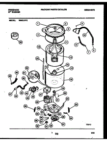03 - Tub Detail parts for Frigidaire Washer WISCLL2 from AppliancePartsPros.com