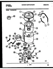 03 - Tub Detail parts for Frigidaire Washer WA7200AWW2 from AppliancePartsPros.com