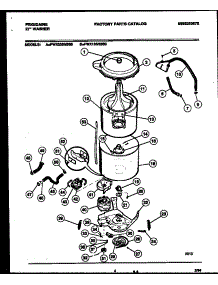 03 - Tub Detail parts for Frigidaire Washer FWX233NBS0 from AppliancePartsPros.com