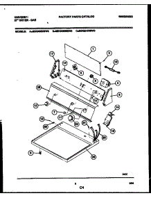 04 - Console And Control Parts parts for Frigidaire Dryer MDG336RBD0 from AppliancePartsPros.com