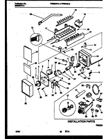 15 - Ice Maker And Installation Parts parts for Frigidaire Refrigerator FRS24XHAB1 from AppliancePartsPros.com