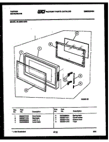 05 - Door Parts parts for Frigidaire Microwave 56-2090-00-01 from AppliancePartsPros.com