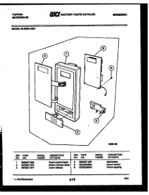 06 - Control Panel parts for Frigidaire Microwave 56-2090-00-01 from AppliancePartsPros.com