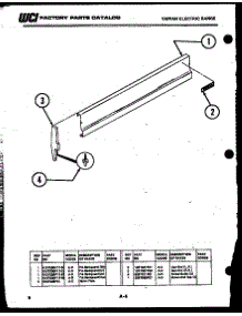 05 - Backguard parts for Frigidaire Range 37-1022-66-04 from AppliancePartsPros.com