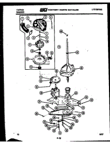 06 - Washer Drive System And Pump parts for Frigidaire Washer 46-2817-00-02 from AppliancePartsPros.com