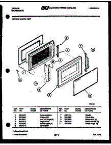 03 - Door Parts parts for Frigidaire Microwave 56-2788-00-01 from AppliancePartsPros.com