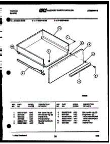 05 - Drawer Parts parts for Frigidaire Range 37-0007-23-03 from AppliancePartsPros.com