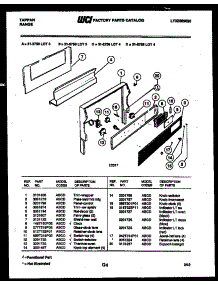 07 - Backguard parts for Frigidaire Range 31-6758-23-03 from AppliancePartsPros.com
