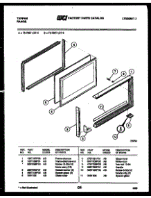 05 - Upper Door Parts parts for Frigidaire Range 73-7857-66-05 from AppliancePartsPros.com