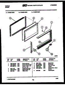 05 - Upper Oven Door Parts parts for Frigidaire Range 73-3957-23-05 from AppliancePartsPros.com