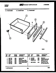 09 - Drawer Parts parts for Frigidaire Range 73-3957-23-07 from AppliancePartsPros.com