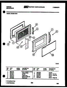 03 - Door Parts parts for Frigidaire Microwave 56-2268-00-01 from AppliancePartsPros.com