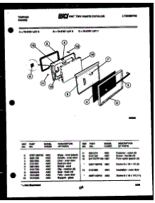 06 - Lower Oven Door Parts parts for Frigidaire Range 73-3757-66-05 from AppliancePartsPros.com