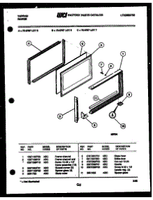 05 - Upper Oven Door Parts parts for Frigidaire Range 73-3757-66-07 from AppliancePartsPros.com